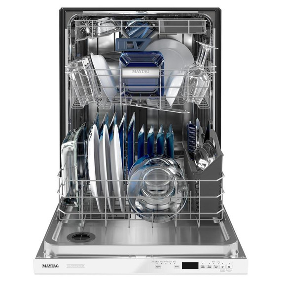 Maytag® 24” Top Control Dishwasher with Dual Power Filtration, PowerBlast® Cycle and 3rd Level Rack - 47 dBA MDB8959SKW