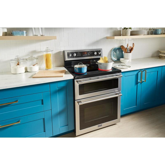 Maytag® 30-Inch Wide Double Oven Electric Range With True Convection - 6.7 Cu. Ft. YMET8800FZ Maytag® 30-Inch Wide Double Oven Electric Range With True Convection - 6.7 Cu. Ft. YMET8800FZ