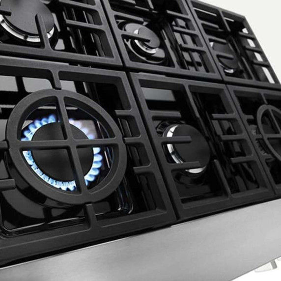KitchenAid® 36'' 6-Burner Commercial-Style Gas Rangetop KCGC506JSS