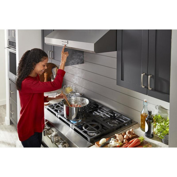 Kitchenaid® 36" 585 CFM Motor Class Commercial-Style Under-Cabinet Range Hood System KVUC606KSS Kitchenaid® 36" 585 CFM Motor Class Commercial-Style Under-Cabinet Range Hood System KVUC606KSS