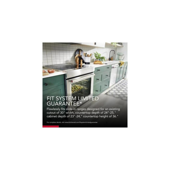 Kitchenaid® 30-Inch 4-Element Induction Slide-In Convection Range with Air Fry KSIS730PSS
