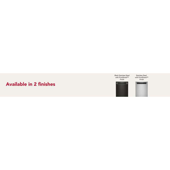 Kitchenaid® 44 dBA Dishwasher in PrintShield™ Finish with 360° Max Jets™ Third Rack KDPM604KBS