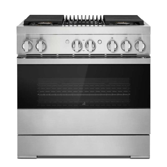 Jennair® 36" NOIR™ Dual-Fuel Professional-Style Range JDRP636HM