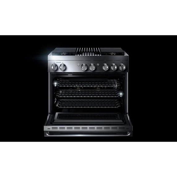 Jennair® 36" NOIR™ Dual-Fuel Professional-Style Range JDRP636HM