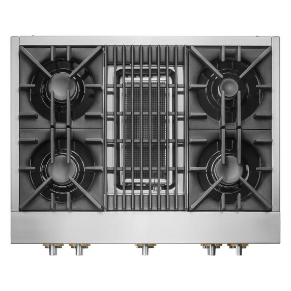 Jennair® 36" RISE™ Gas Professional-Style Rangetop with Gas Grill JGCP636HL