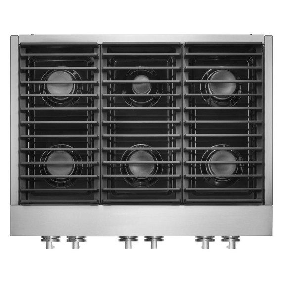 Jennair® 36" NOIR™ Gas Professional-Style Range JGRP436HM