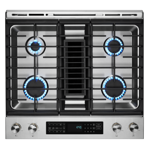 Jennair® RISE™ 30 DUAL-FUEL DOWNDRAFT SLIDE-IN RANGE JDS1750ML