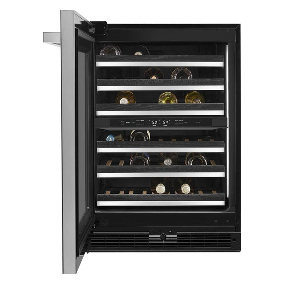 Jennair® NOIR™ 24" Built-In Undercounter Wine Cellar, Left Swing JUWFL242HM