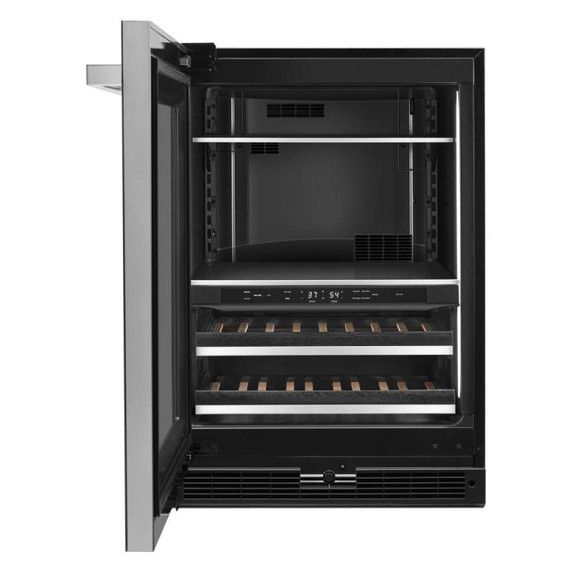 Jennair® NOIR™ 24" Built-In Undercounter Beverage Center - Left Swing JUBFL242HM
