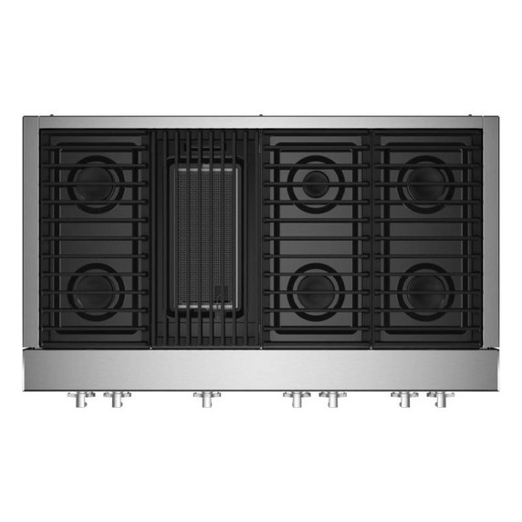 Jennair® 48" NOIR™ Gas Professional-Style Rangetop with Gas Grill JGCP648HM