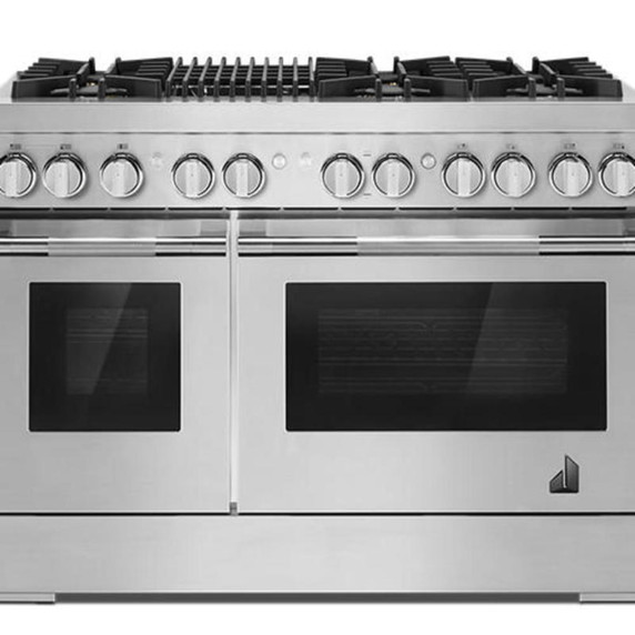 Jennair® RISE™ 48" Dual-Fuel Professional Range with Gas Grill JDRP648HL