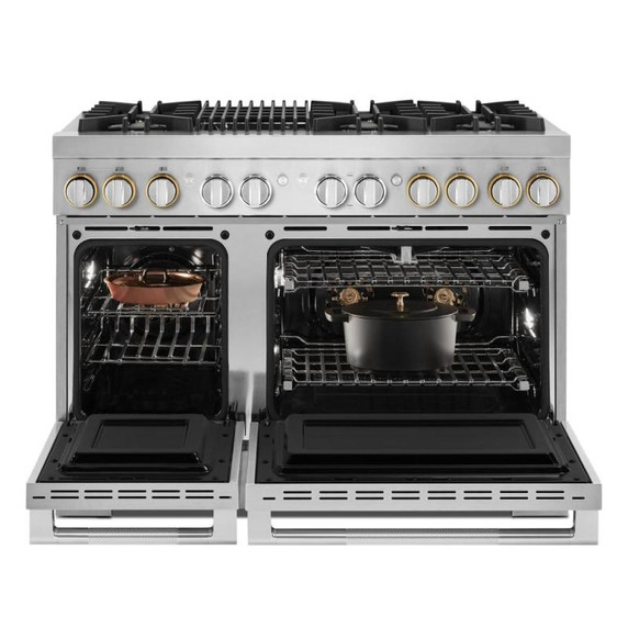 Jennair® RISE™ 48" Dual-Fuel Professional Range with Gas Grill JDRP648HL