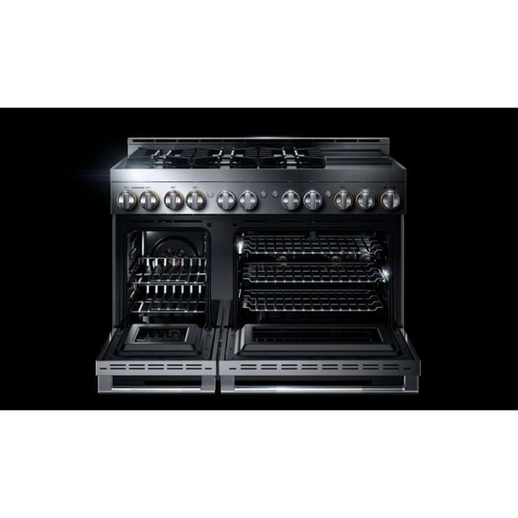 Jennair® 48" RISE™ Gas Professional-Style Range with Chrome-Infused Griddle JGRP548HL