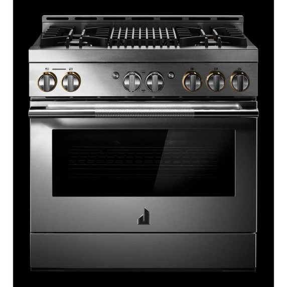 Jennair® 36" RISE™ Gas Professional-Style Range with Infrared Grill JGRP636HL