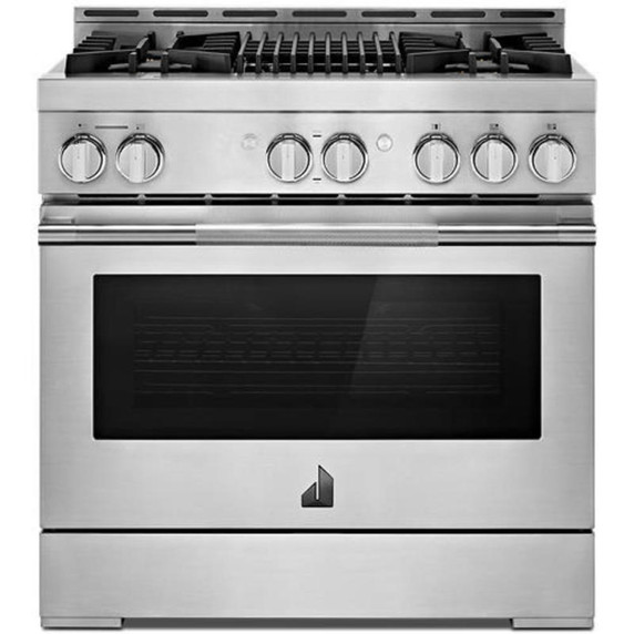 Jennair® 36" RISE™ Gas Professional-Style Range with Infrared Grill JGRP636HL