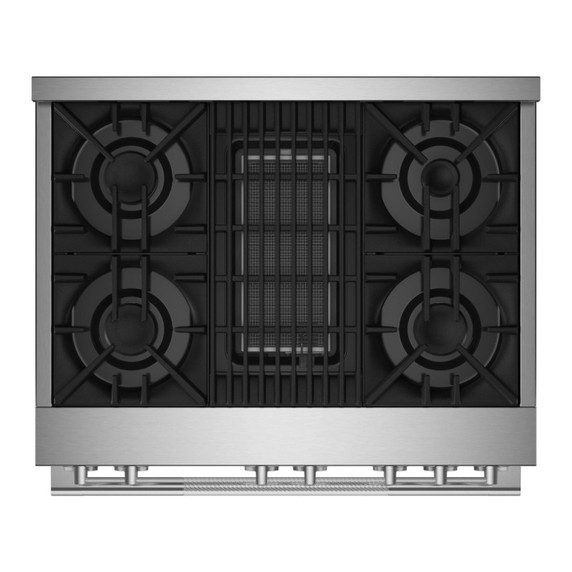 Jennair® 36" RISE™ Gas Professional-Style Range with Infrared Grill JGRP636HL