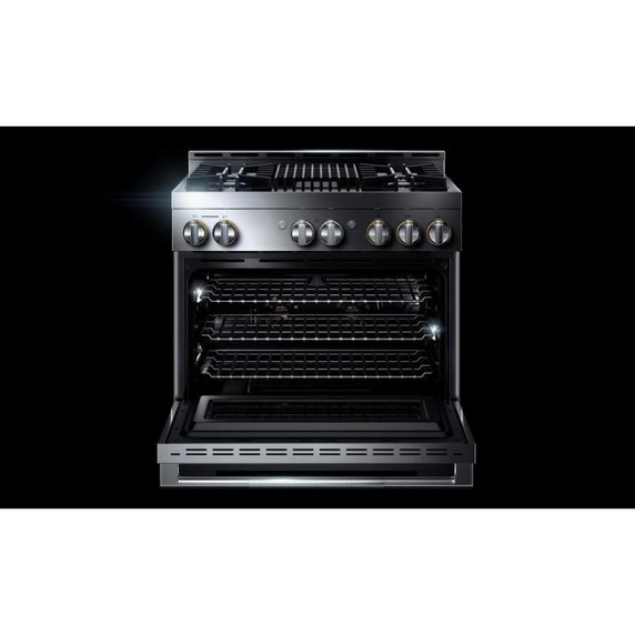 Jennair® 36" RISE™ Gas Professional-Style Range with Infrared Grill JGRP636HL