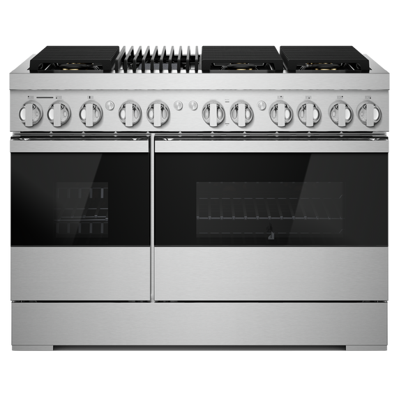 Jennair® NOIR™ 48 Dual-Fuel Professional-Style Range with Grill JDRP648HM