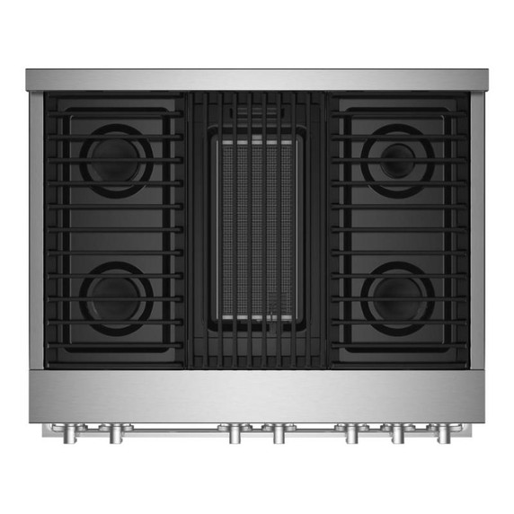 Jennair® 36" NOIR™ Gas Professional-Style Range with Infrared Grill JGRP636HM