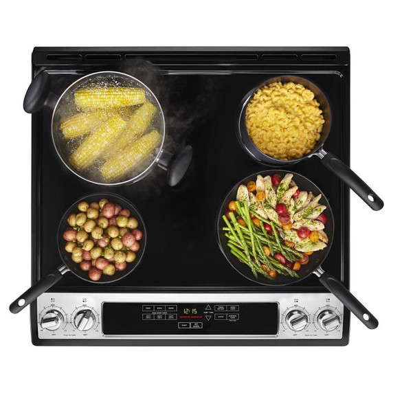 30-inch Amana® Electric Range with Front Console YAES6603SFS