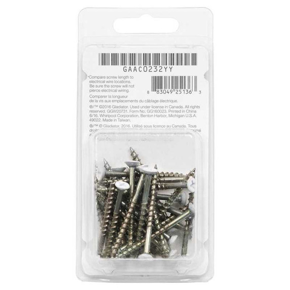 Gladiator® Color Matched Screws (32-Pack) GAAC0232YY