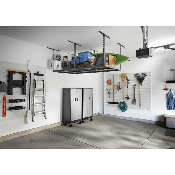 Gladiator® Overhead GearLoft™ Storage Rack 4' (121.9 cm) x 8' (243.8 cm) GALS48M4JG Gladiator® Overhead GearLoft™ Storage Rack 4' (121.9 cm) x 8' (243.8 cm) GALS48M4JG