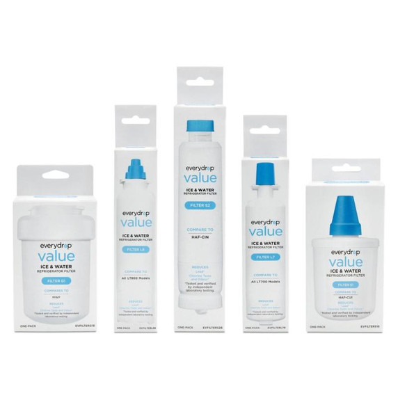 everydrop® value Refrigerator Water Filter L8 (compares to LG® LT-800) EVFILTERL8B