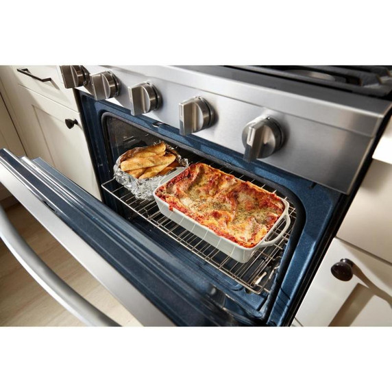 Whirlpool® 30-inch Smart Gas Range with True Convection, Steam/Self Cleaning, Rapid Preheat 5.3 CuFt Capacity WFGS7530RZ
