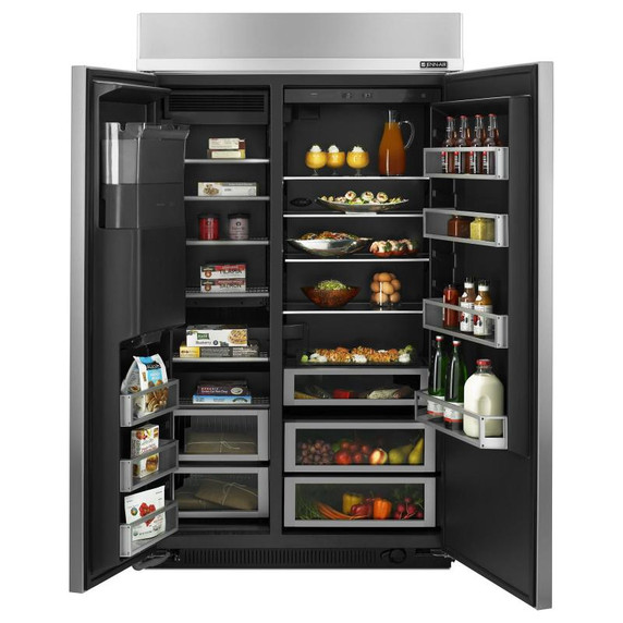 Jennair® 48-Inch Built-In Side-by-Side Refrigerator with Water Dispenser JS48PPDUDE Jennair® 48-Inch Built-In Side-by-Side Refrigerator with Water Dispenser JS48PPDUDE
