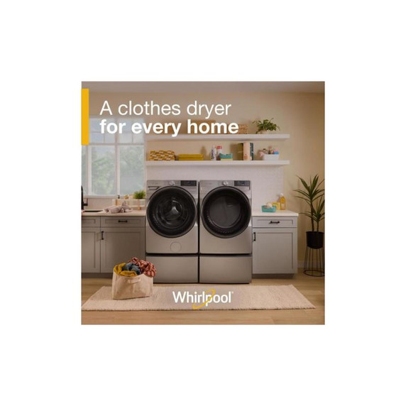 Whirlpool® 7.4 cu. ft. Smart Front Load ENERGY STAR® Certified Gas Dryer with Wrinkle Shield™ Option WGD5720RR