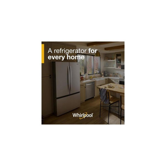 Whirlpool® 36-Inch French Door Refrigerator with Interior Water Dispenser - 31 cu. ft. WRFF3336SZ