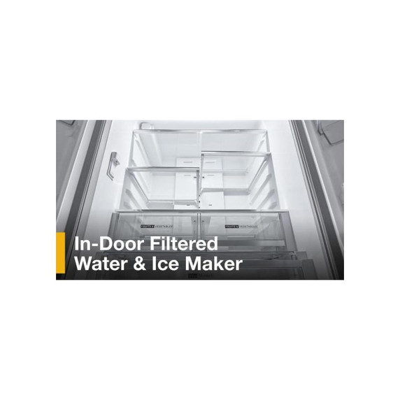 Whirlpool® 36-Inch French Door Refrigerator with In-Door Water and Ice Maker - 30 cu. ft. WRFF3536SZ