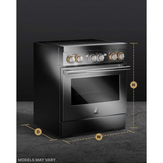 Jennair® RISE™ 30" Induction Professional-Style Range JPIFC730RL