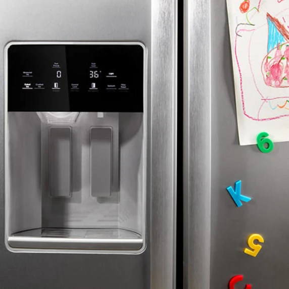 Whirlpool® 36-inch Counter Depth Side-by-Side Refrigerator with Prep & Store Bins WRSC6536RZ