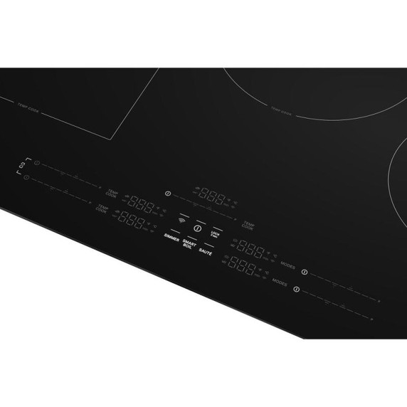 Kitchenaid® 36" Temp Cook™ Induction Cooktop with 5 Cooking Zones KCIT736SBL