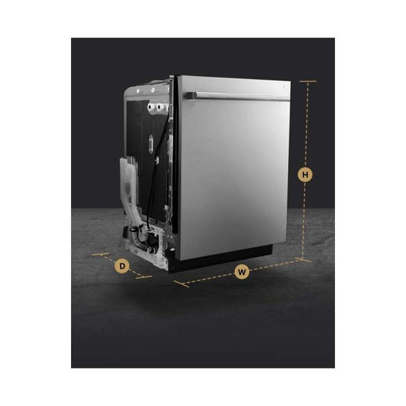 Jennair® RISE™ 24" Built-In Dishwasher with Precise Fit 3rd Rack for Cutlery with Plasma Coating, 39 dBA JDTS3924SL