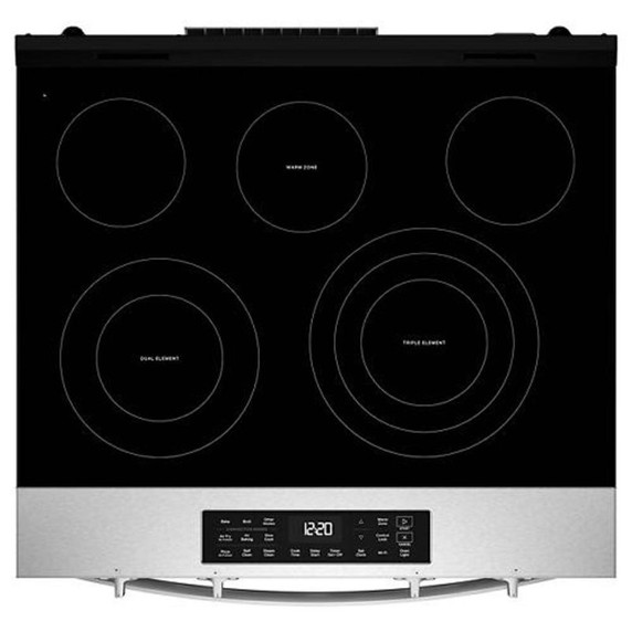 Whirlpool® 30-inch Electric Smart Range with Fan Convection Air Cooking Technology YWSES5030SZ