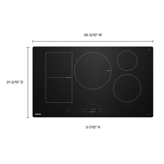 Maytag® 36-Inch Wide Induction Cooktop with Power Boost MCIT8036SB Maytag® 36-Inch Wide Induction Cooktop with Power Boost MCIT8036SB