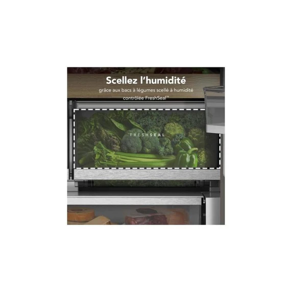 Kitchenaid® 24 cu. ft. 36-Inch Width Counter-Depth French Door Refrigerator with Interior Dispense KRFC236SJP