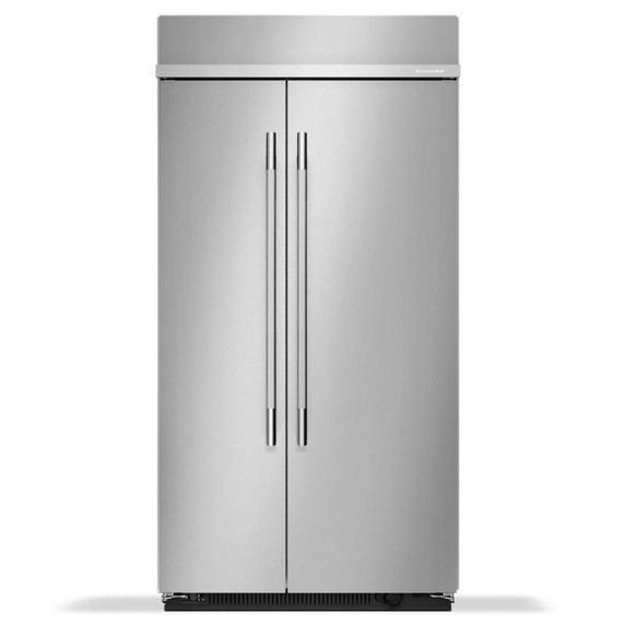 Kitchenaid® 25.5 Cu. Ft. 42" Built-In Side-by-Side Refrigerator with Platinum Interior KBSN742SPS Kitchenaid® 25.5 Cu. Ft. 42" Built-In Side-by-Side Refrigerator with Platinum Interior KBSN742SPS
