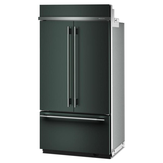 Kitchenaid® 24.2 Cu. Ft. 42" Built-In French Door Bottom Mount Refrigerator with Platinum Interior KBFN542SJP