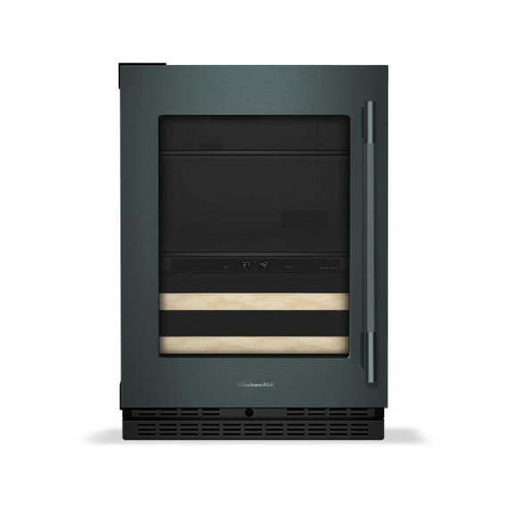 Kitchenaid® 24" Beverage Center with Glass Door and Wood-Front Racks KUBL524SJP Kitchenaid® 24" Beverage Center with Glass Door and Wood-Front Racks KUBL524SJP