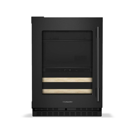 Kitchenaid® 24" Beverage Center with Glass Door and Wood-Front Racks KUBL524SBE Kitchenaid® 24" Beverage Center with Glass Door and Wood-Front Racks KUBL524SBE
