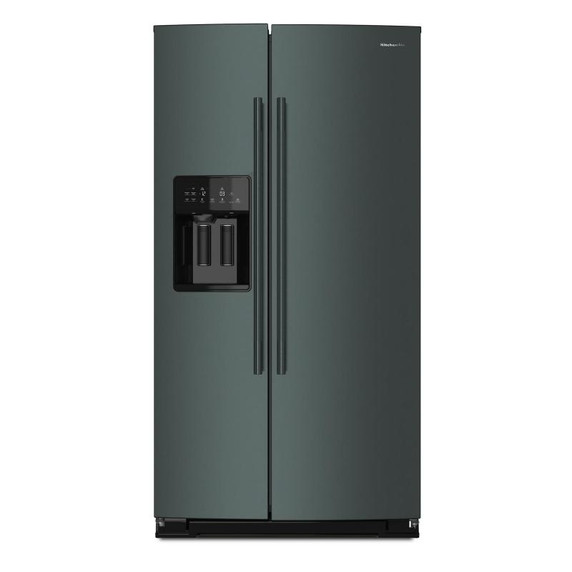 Kitchenaid® 20.8 Cu. Ft. Counter-Depth Side-by-Side Refrigerator with Exterior Ice and Water Dispenser in Junipe KRSC536RJP Kitchenaid® 20.8 Cu. Ft. Counter-Depth Side-by-Side Refrigerator with Exterior Ice and Water Dispenser in Junipe KRSC536RJP