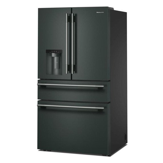 Kitchenaid® 29 cu. ft. French Door Refrigerator with Exterior Water and Ice and FreshChill™ Full-Width Refrigerated Drawer KRMF436SJP Kitchenaid® 29 cu. ft. French Door Refrigerator with Exterior Water and Ice and FreshChill™ Full-Width Refrigerated Drawer KRMF436SJP