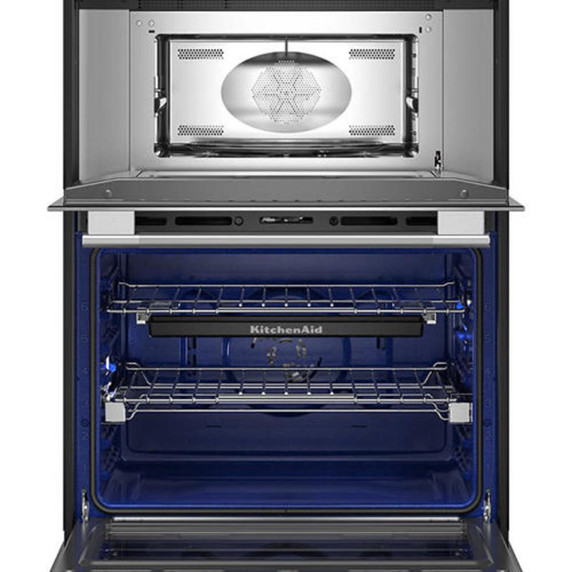 Kitchenaid® 27-inch Smart Electric Combo Wall Oven with Assisted Cooking Modes - PrintShield™ Finish KOEC727SPS