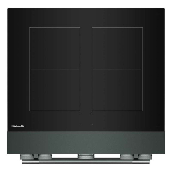 Kitchenaid® 30-Inch 4-Element Induction Freestanding Commercial-Style Range with Air Fry KFIS930SJP