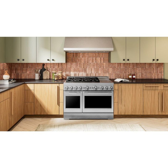 KitchenAid® 48-Inch 6 Burner Commercial-Style Gas Range with Griddle KFGD948SSS