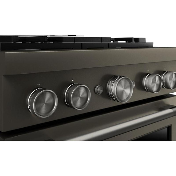 KitchenAid® 30-Inch 4 Burner Commercial-Style Gas Range with No Preheat Air Fry Mode KFGS930SBE
