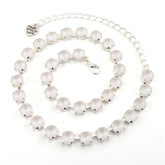 Shiny Silver | Crystal Matte | 8.5mm Crystal Jewelry